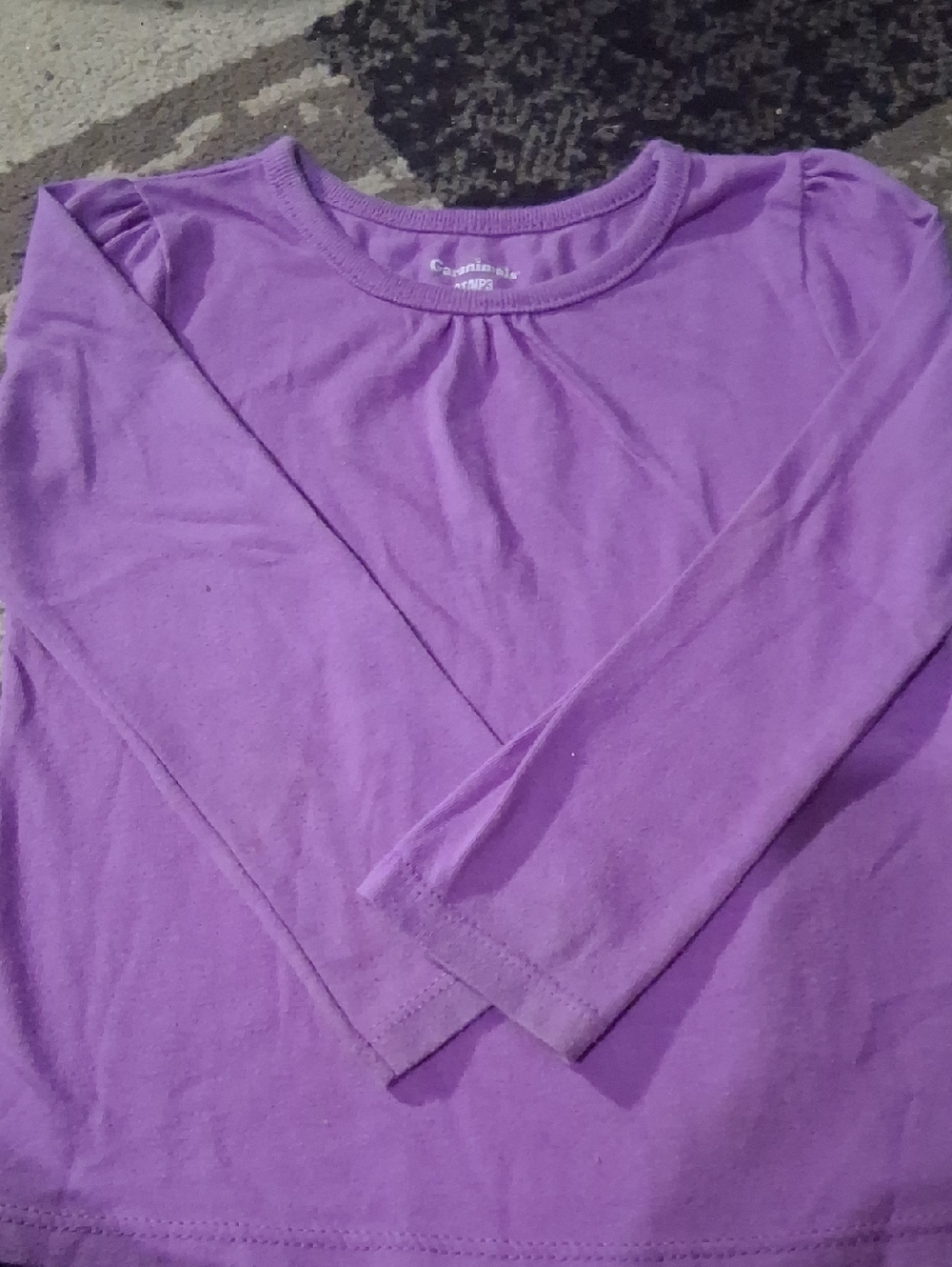 Garanimals Purple Long Sleeve Girls' Crewneck Tee